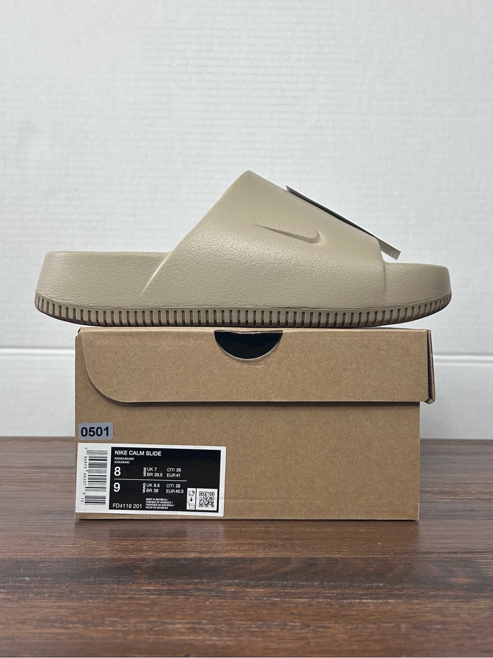 Nike Calm Slide Khaki Sandal M8/W9